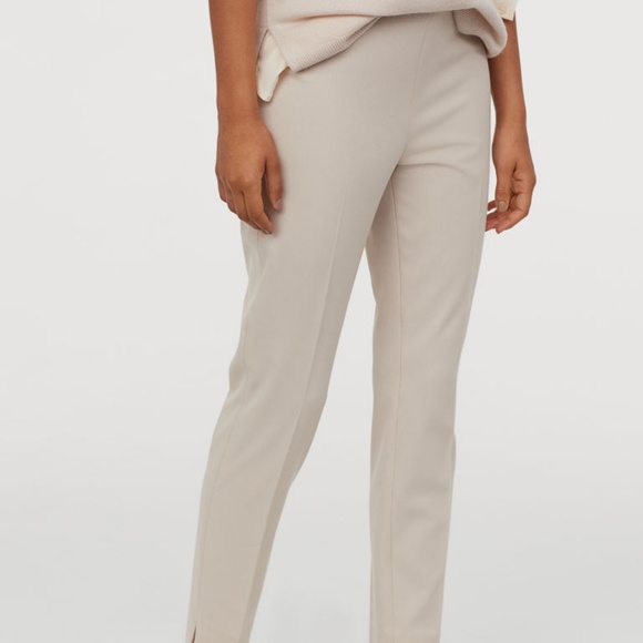 H&M Pants - Beige Slim-Fit Pants NWOT
